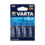Varta Longlife Power Aa Battery Pk4