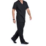Prof V-Neck Scrub Top Black L