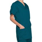 Prof V-Neck Scrub Top Carib Blue 3Xl