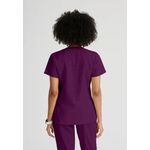 One Racer Scrub Top Wine 3Xl