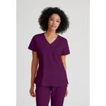 One Racer Scrub Top Wine 4Xl