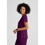 One Racer Scrub Top Wine 4Xl
