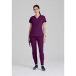One Pulse Scrub Top Wine 5Xl