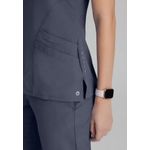 One Pulse Scrub Top Steel Xs