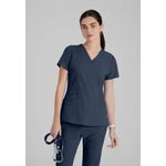 One Pulse Scrub Top Steel L