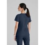 One Pulse Scrub Top Steel L