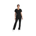 Breeze Womens Scrub Top Black Xxs
