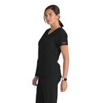 Breeze Womens Scrub Top Black S