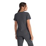 Breeze Womens Scrub Top Pewter S