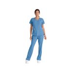 Breeze Womens Scrub Top Ceil Blu M