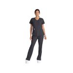 Breeze Womens Scrub Top Pewter 2Xl