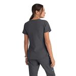 Breeze Womens Scrub Top Pewter 2Xl