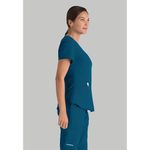 Breeze Womens Scrub Top Bah Blue 2Xl