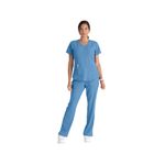 Breeze Womens Scrub Top Ceil Blu 3Xl