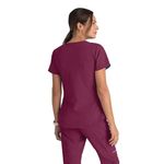 Breeze Womens Scrub Top Wine 3Xl