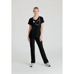 Reliance Womens Scrub Top Black Xl