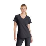 Reliance Womens Scrub Top Pewter 2Xs