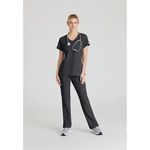 Reliance Womens Scrub Top Pewter Xs