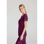 Reliance Womens Scrub Top Wine Xs