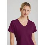 Reliance Womens Scrub Top Wine Xl