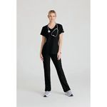 Reliance Womens Scrub Top Black 4Xl