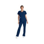 Breeze Womens Scrub Top Navy 3Xl