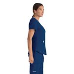 Breeze Womens Scrub Top Navy 3Xl