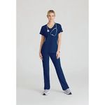 Reliance Womens Scrub Top Navy 4Xl