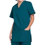 Prof V-Neck Scrub Top Carib Blue Xl