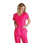 Breeze Womens Scrub Top Vib Pink 5Xl