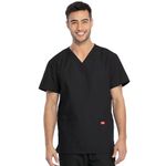 Unisex Scrub Set Top/Trs Black Xs
