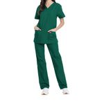 Unisex Scrub Set Top/Trs Hnt Grn S
