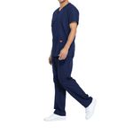 Unisex Scrub Set Top/Trs Navy M