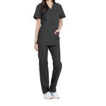 Unisex Scrub Set Top/Trs Pewter M
