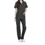 Unisex Scrub Set Top/Trs Pewter Xs