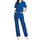 Unisex Scrub Set Top/Trs Ro Blu 2Xl