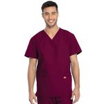 Unisex Scrub Set Top/Trs Wine Xl