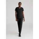 Serene Knit Scrub Top Black L