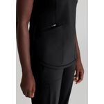 Serene Knit Scrub Top Black 3Xl