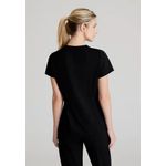 Flow Knit Scrub Top Black L