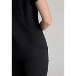 Flow Knit Scrub Top Black L