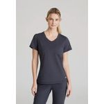 Flow Knit Scrub Top Pewter L