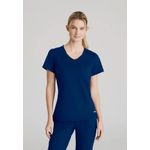 Flow Knit Scrub Top Navy 2Xs