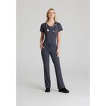Flow Knit Scrub Top Pewter 2Xl