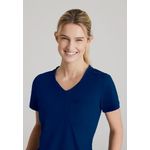 Flow Knit Scrub Top Navy 5Xl