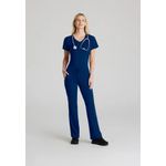 Flow Knit Scrub Top Navy 5Xl