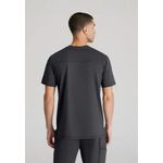 Flex Knit Scrub Top Pewter S