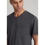 Flex Knit Scrub Top Pewter 4Xl