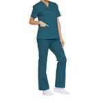 Signature Scrub Top Carib Blue 2Xs