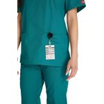 Signature Scrub Top Hunt Green M